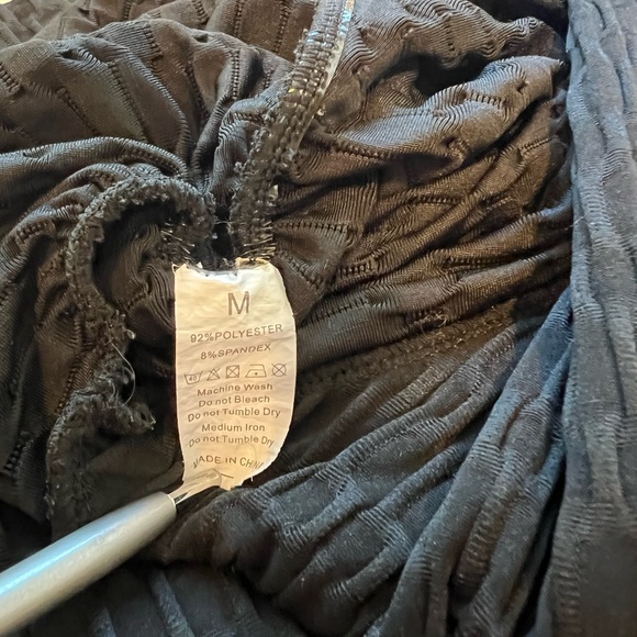 Stretchy Ribbed Butt Black Leggings High Waisted Ruched Booty Leggings Amazon - Picture 9 of 9